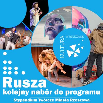 Grafika promująca Stypendium Tw&oacute;rcze Miasta Rzeszowa